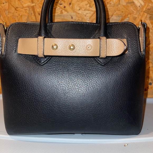 BURBERRY The Mini Leather Triple Stud Belt Bag In Black - Picture 3 of 15